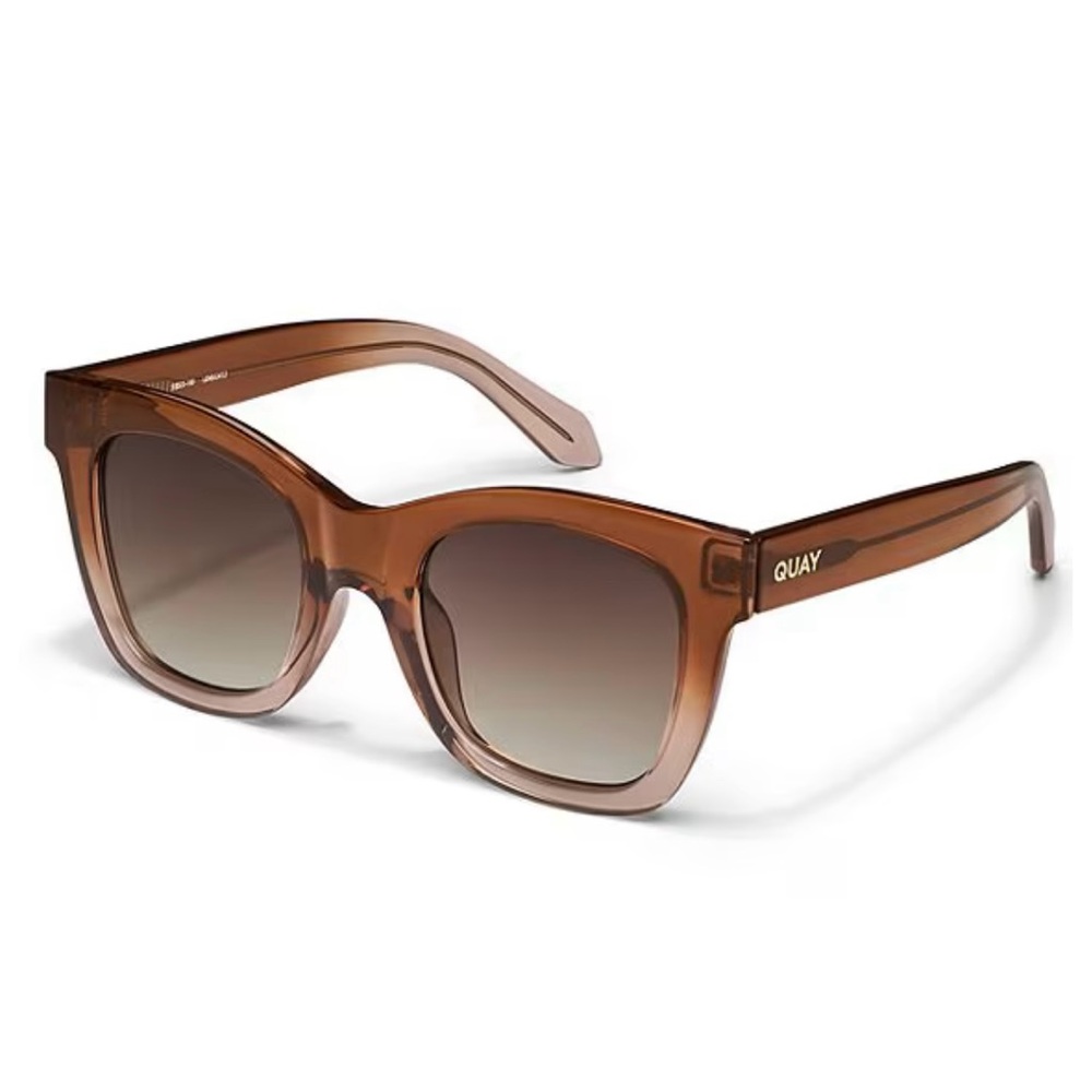 Quay Australia Brown Oversized Sunglasses